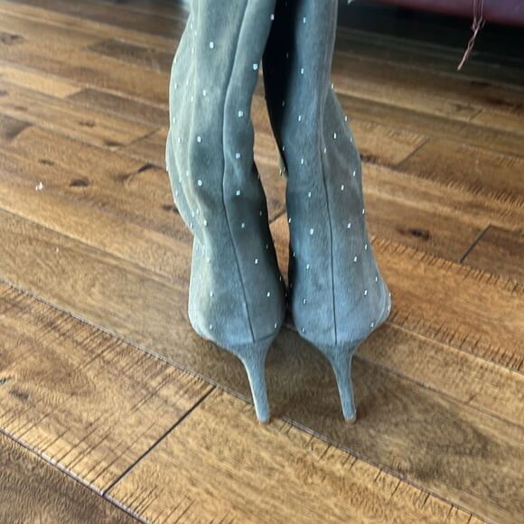 Schutz Maryana Studded Pointed Toe Boot Size 7.5 - Picture 8 of 12